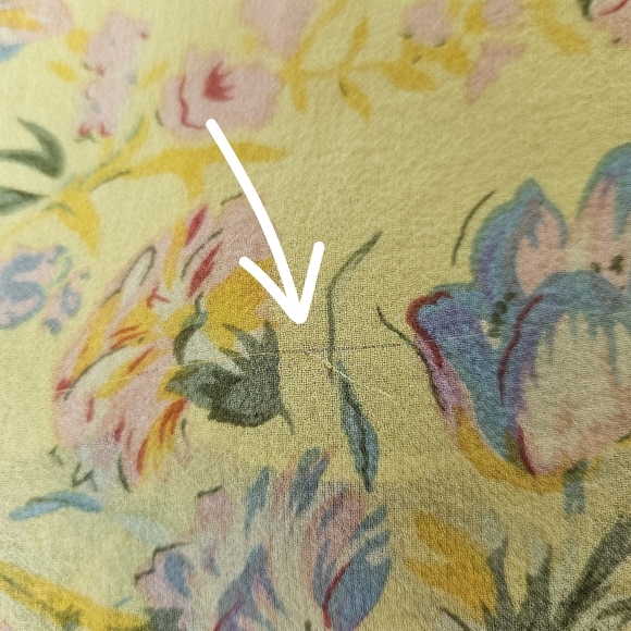 J. Peterman VTG 90's Silk Floral Yellow Fairy Whimsy Romantic Dress 4 - Picture 9 of 11